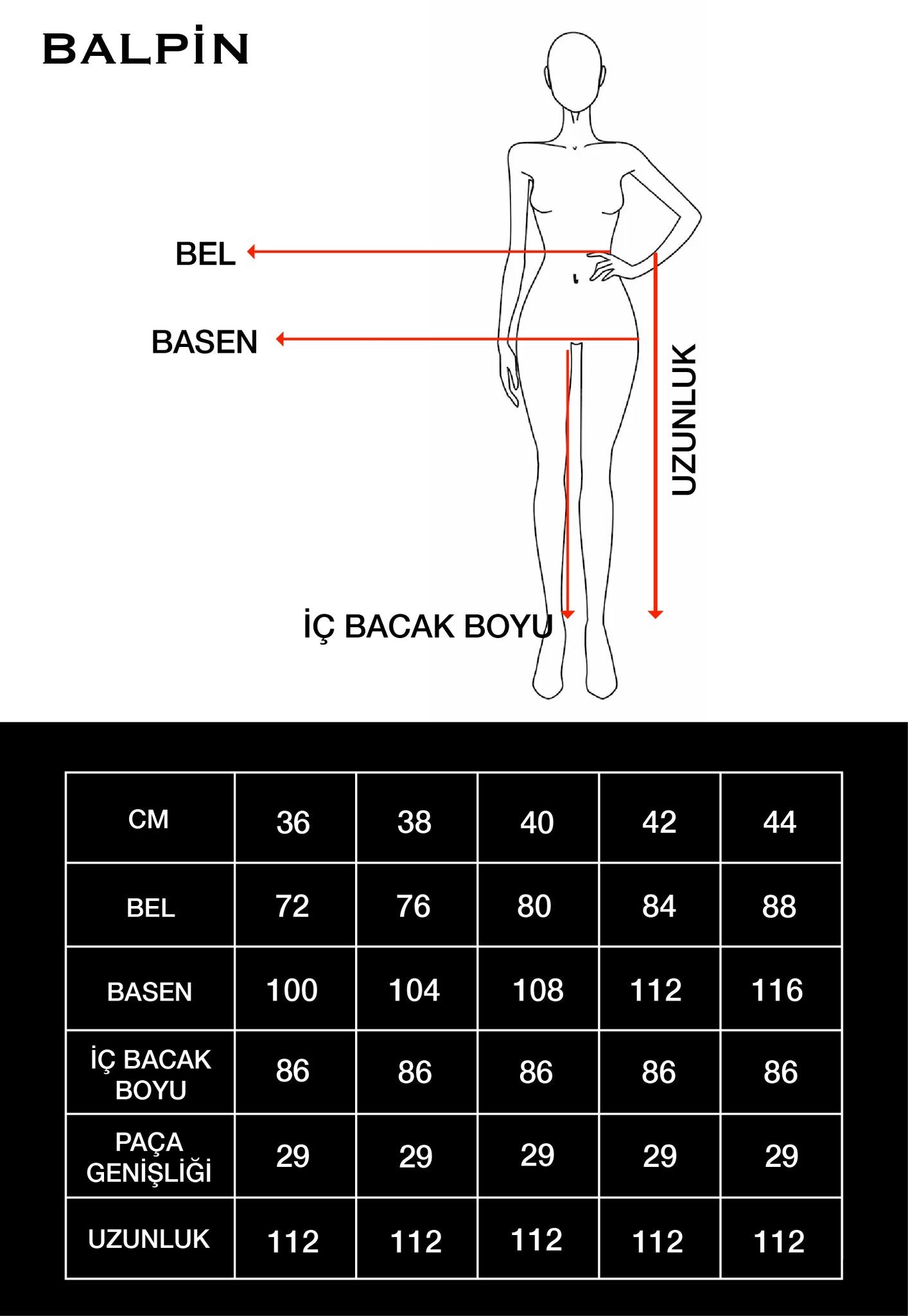 Vizon Yüksek Bel Bol Kesim Wide Leg Palazzo Pantolon